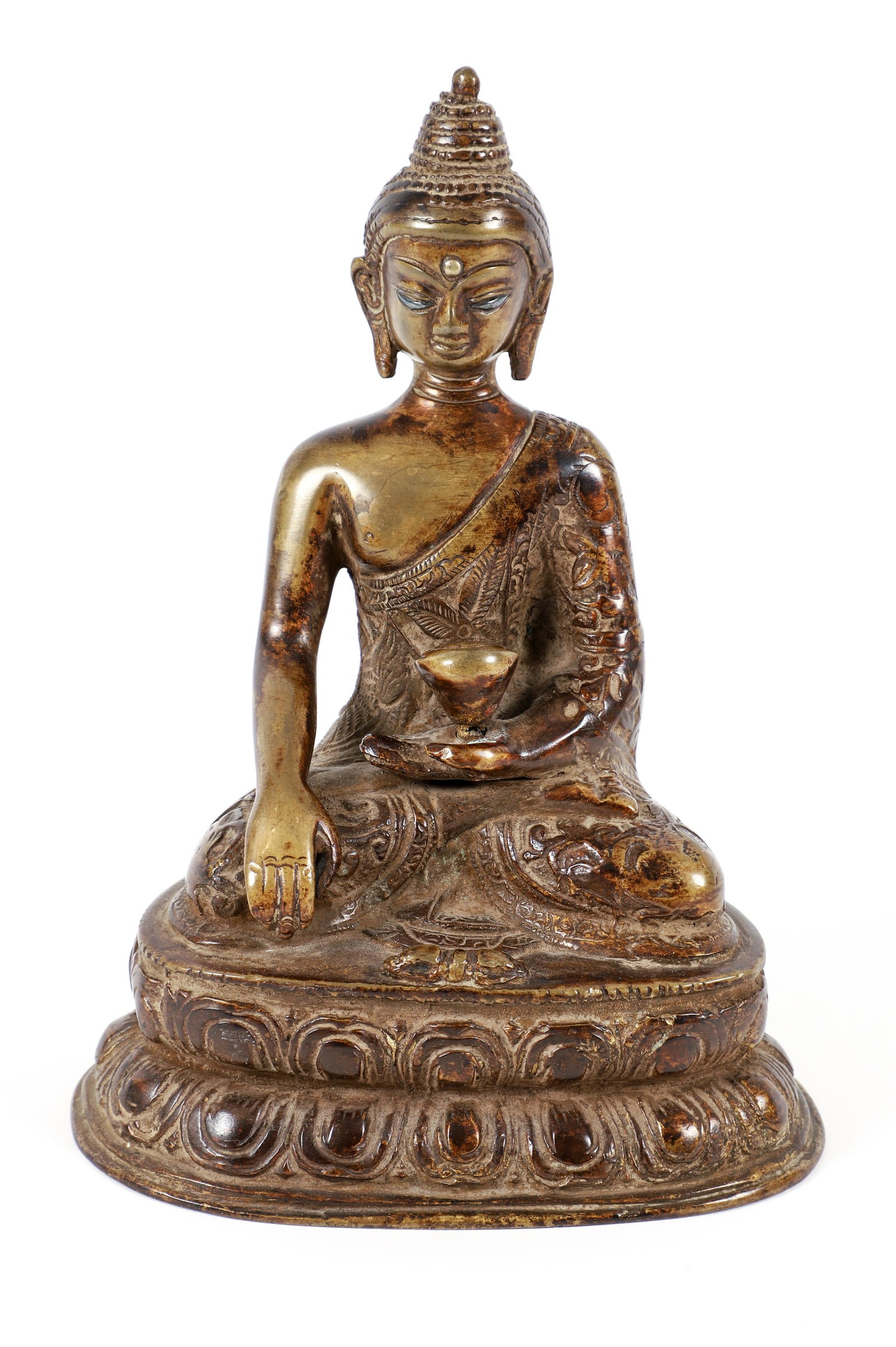 Sino-Tibetan Bronze Earth Touching Buddha (1 of 6)