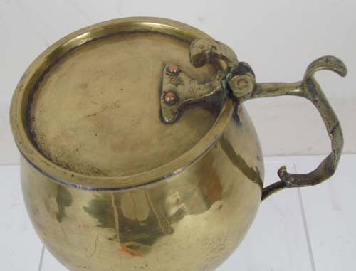 Russian Brass lidded Tankard - 2
