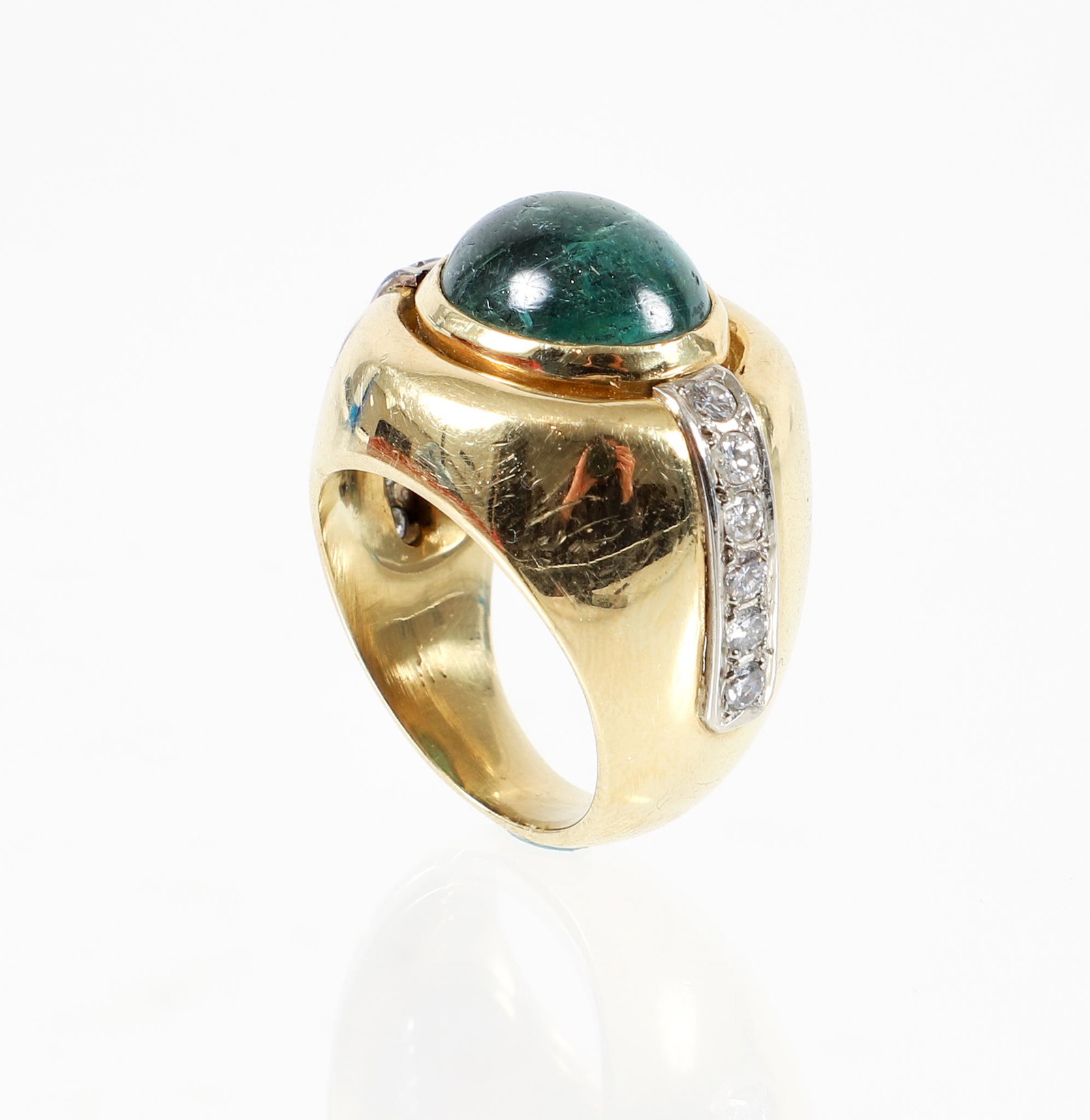 18K Tourmaline Diamond Ring (1 of 6)