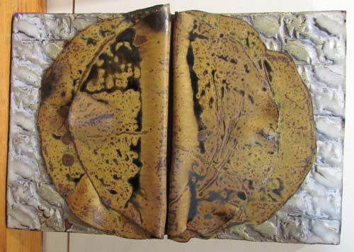 Boris Dudchenko Ceramic Relief: Artist: Dudchenko, Boris Title: Abstracted Ceramic wall relief Medium: glazed ceramic wall relief Dimensions: 21 x 31 x 3 inches Signature: Incised D lower left