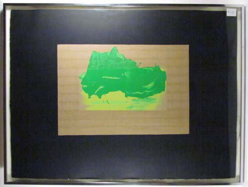 Howard Hodgkin original serigraph from Indian View: Artist: Hodgkin, Sir Howard (British, born 1932) Title: Indian View D (Heenk 14) Date: 1971 Medium: serigraph printed in colors Dimensions: 22 3/4 x 29 3/4inches Edition: 43/75 Signature