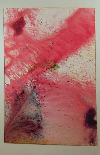 Gary Jurysta Abstract Expressionist watercolor: Artist: Jurysta, Gary (Contemporary American) Title: Untitled Abstract Date: 1968 Medium: watercolor Dimensions: 21 X 38 inches Description: An interesting watercolor in the style of Sam Franc