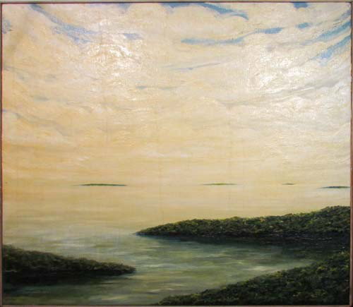 Stuart McCausland Goodland Marco Island Florida: Artist: McCausland, Stuart Title: Goodland, Marco Island Florida Date: 1992 Medium: oil on canvas over board Dimensions: 48 x 48 inches Signature: Signed and dated lower left Frame Type:
