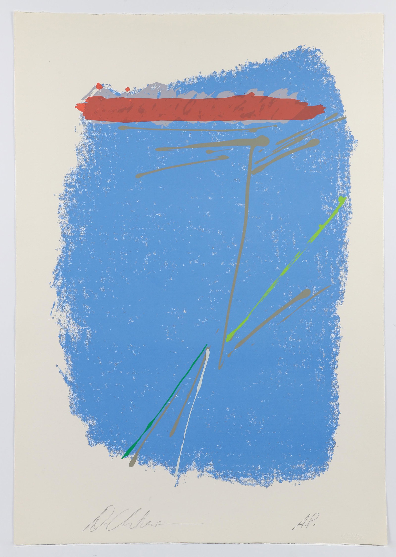 Dan Christensen 1980 orig serigraph CC-1 (1 of 4)