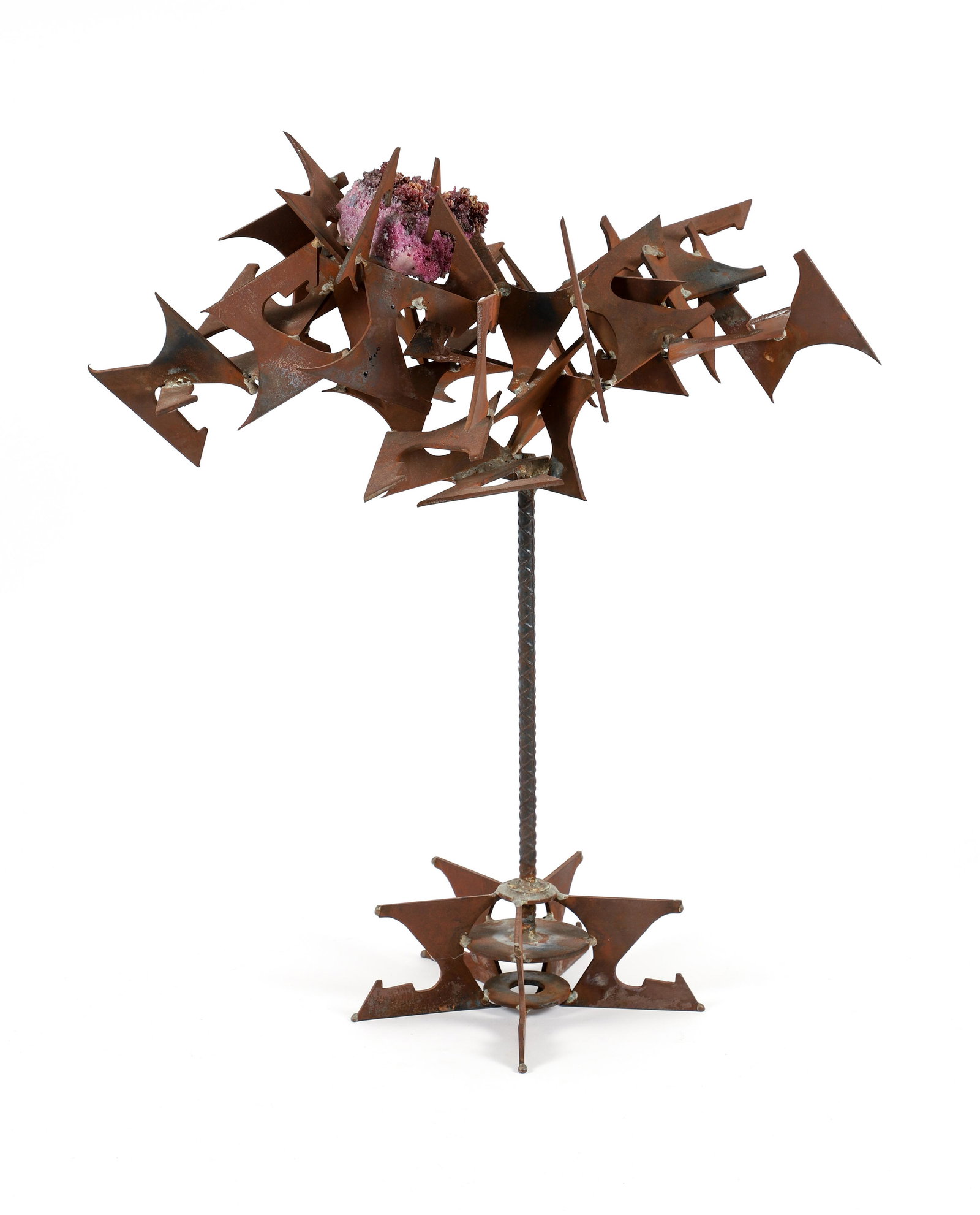 James Frappe Metal and Mineral Brutalist Sculpture (1 of 7)