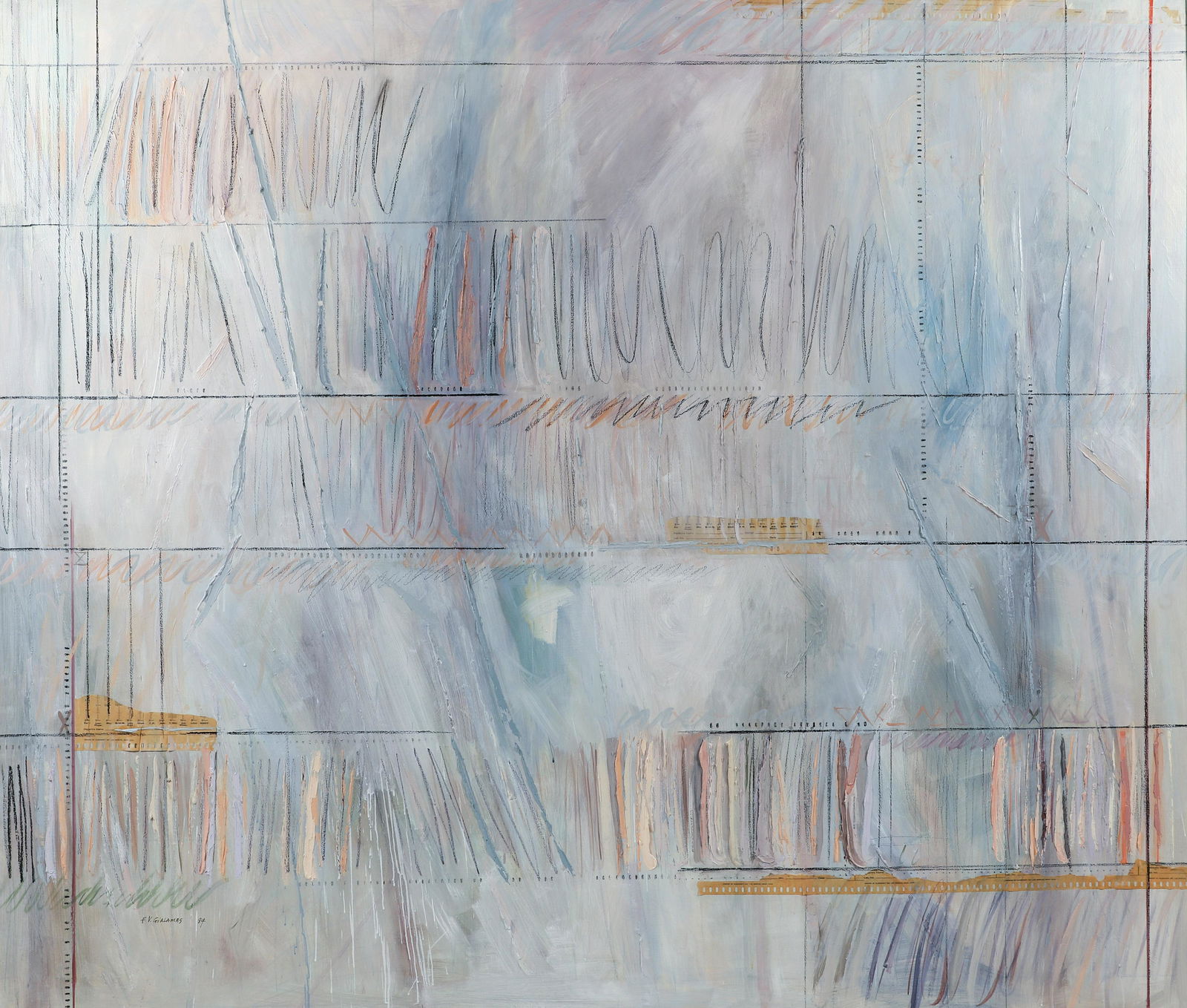 Fran Venardos Gialamas Drawing Board Series 1984 Oil (1 of 5)