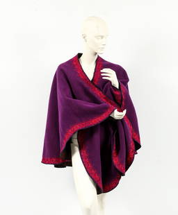 Junyetta Seale The Vintner's Cape: Seale, Junyetta, The Vintner's Cape, wool, senagajese embroidered in silk, 36 inches long in the front, 32 inches in the back, 29" shoulder to wrist Artist Bio: Mrs. Junyetta Seale is an