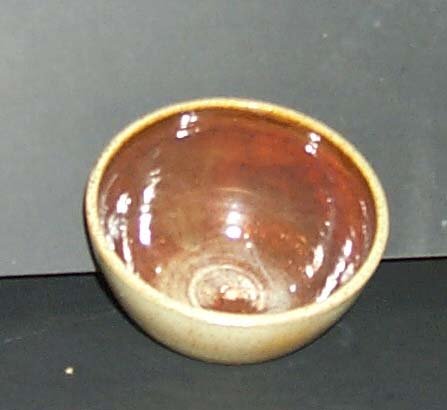 Ford, Barbara: Ford, Barbara 2 Small Bowls Media: Glazed Ceramic Pots Dimensions: Tan - 2 1/4 x 8 1/2 x 8 1/2 inches; Blue/green - 3 1/2 x 6 1/4 x 6 1/4 inches Signature: Each signed on underside Condition: In gener