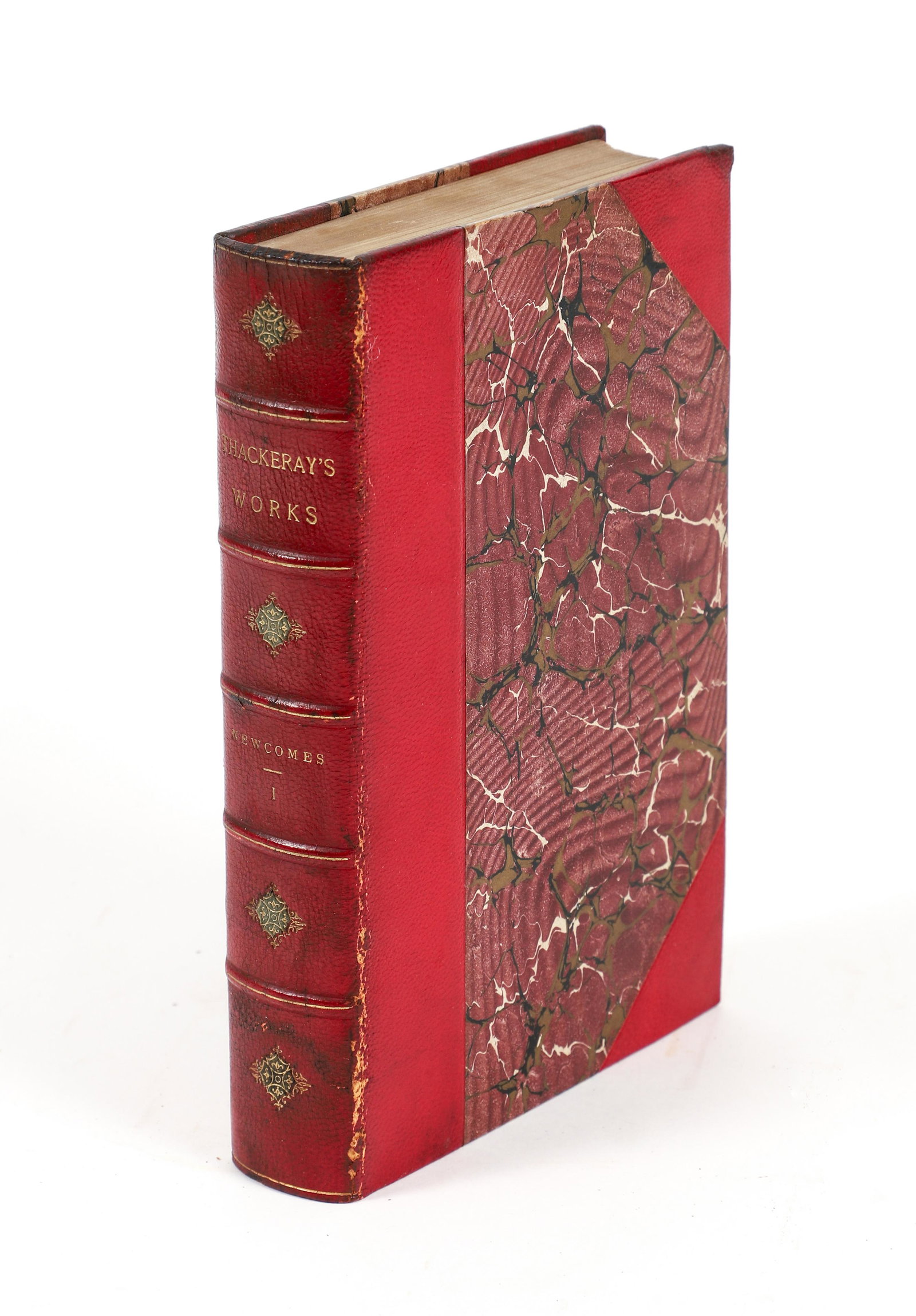 Thackeray's Works 20 volume set in leather 1896 (1 of 6)