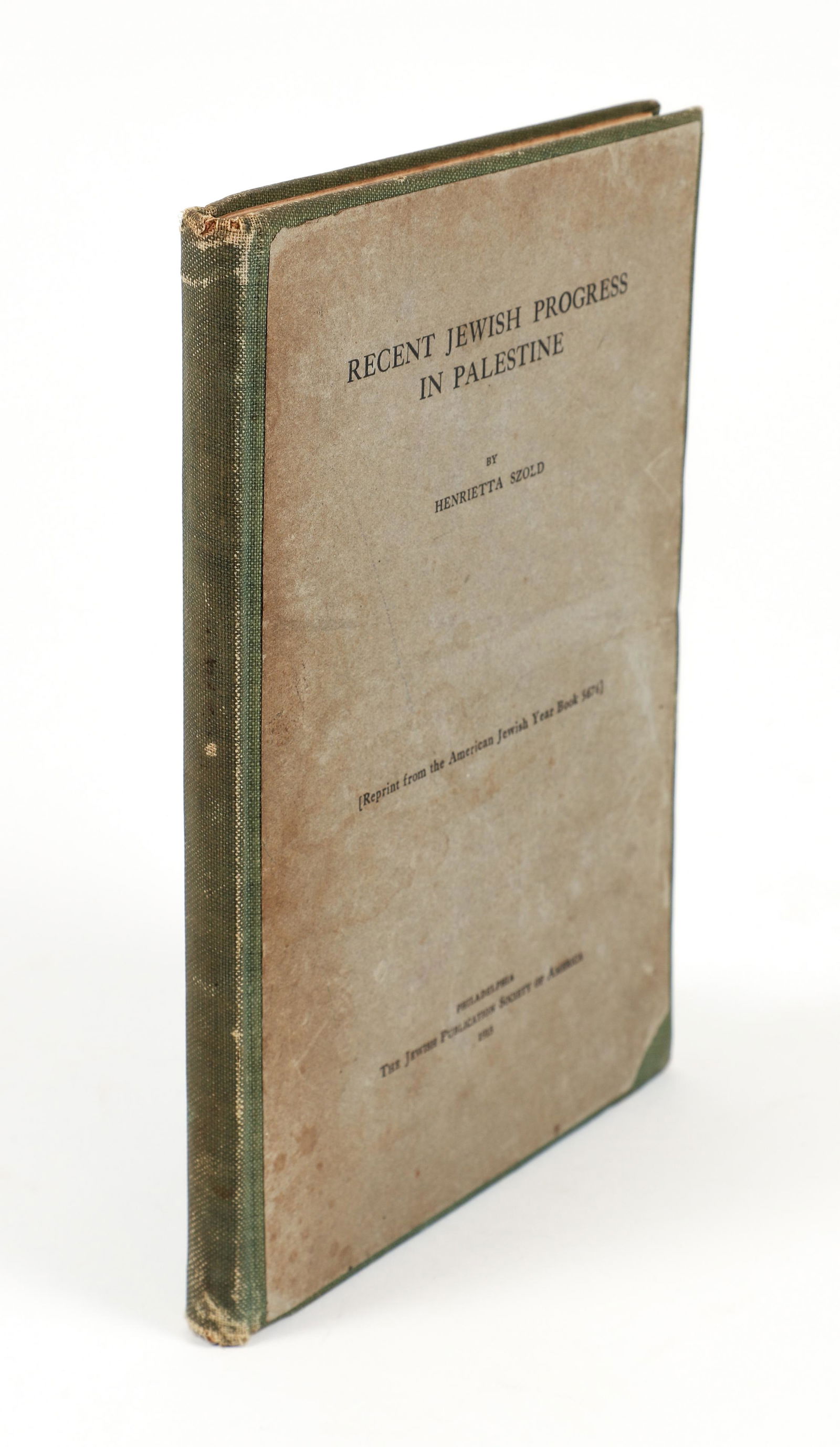 Henrietta Szold Signed Jewish Progress Palestine 1915 (1 of 5)