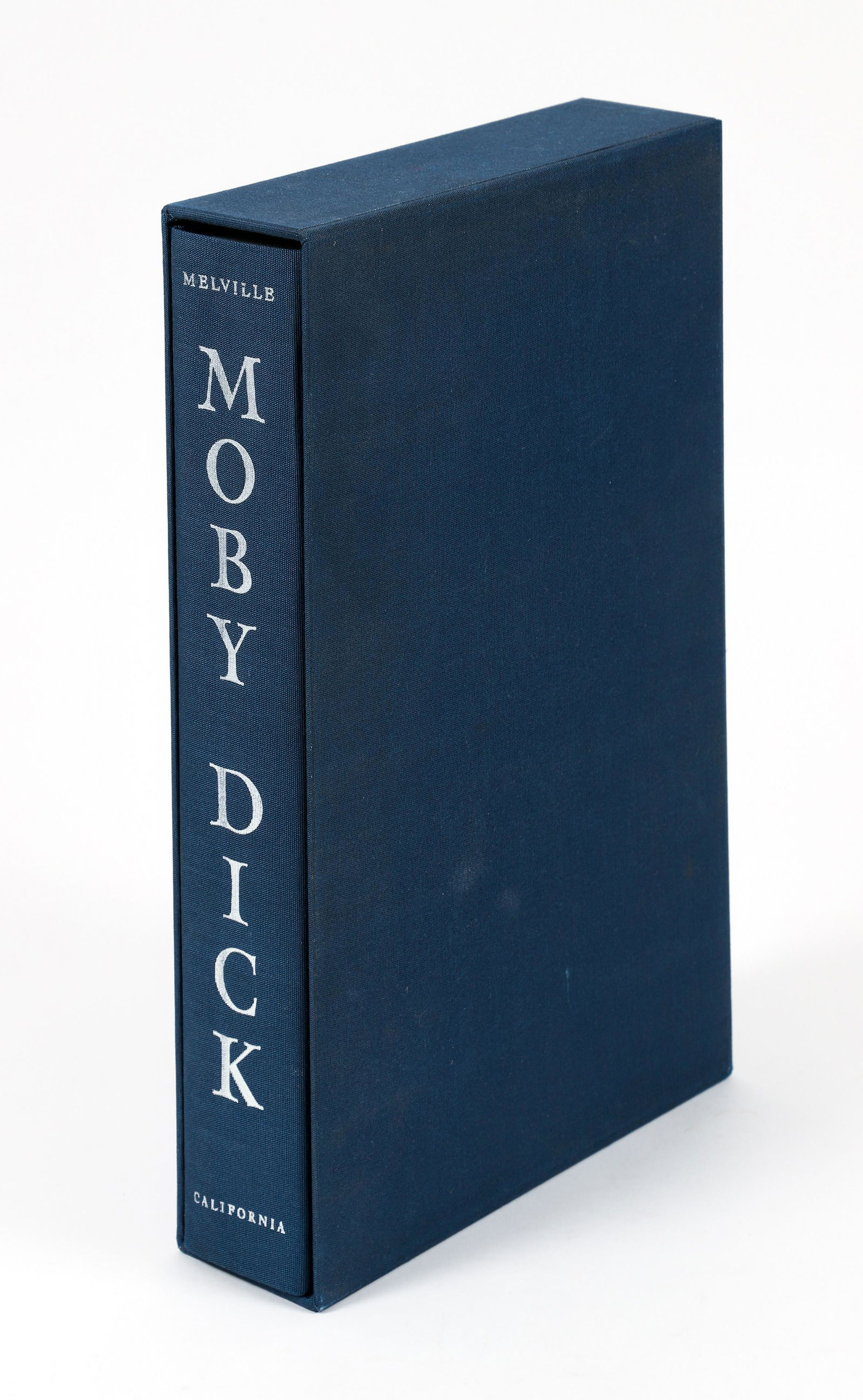 Moby Dick California Deluxe Edition Melville 1981: Melville, Herman, illustrated by Barry Moser, Moby-Dick, or The Whale, 1981, the California Deluxe Edition, one of 750 copies, a faithful reprint of the 1979 Arion Press edition, hardcover, blue cloth