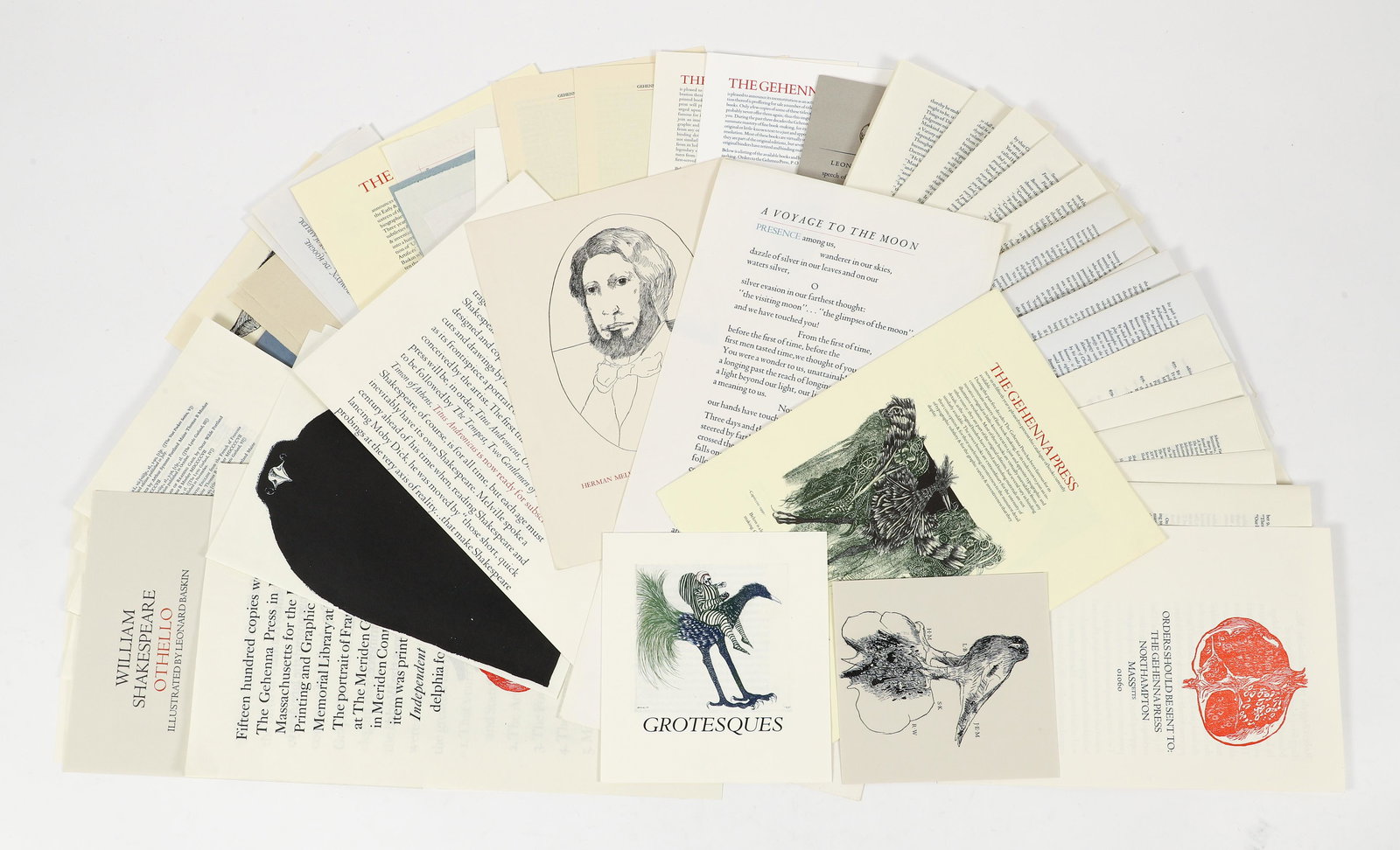 Large lot of Gehenna Press Leonard Baskin Ephemera (1 of 5)