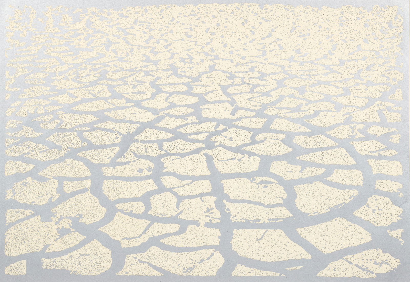 Menashe Kadishman Silver Cracked Earth Etching (1 of 5)