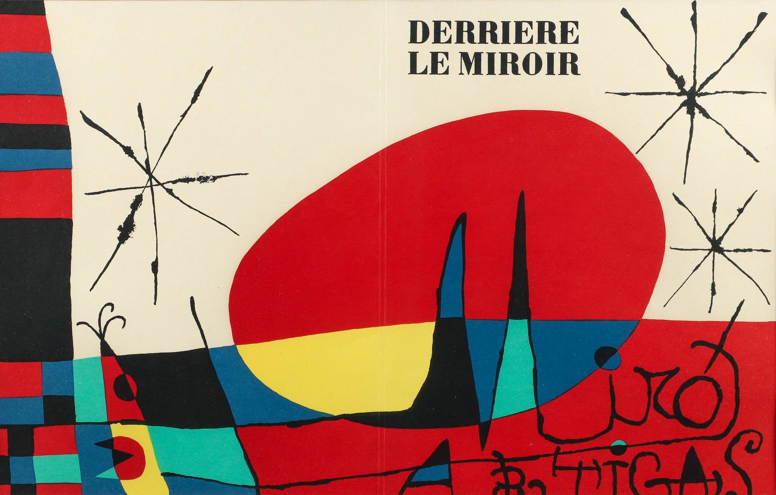 Joan Miro Derriere Le Miroir 1956 Cover Lithograph (1 of 4)