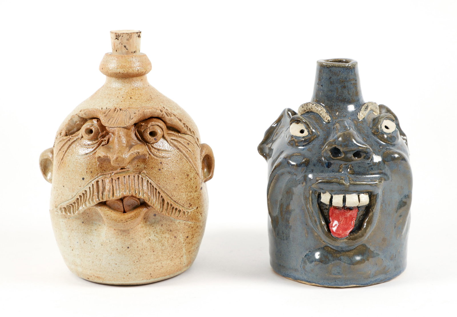 2 Face Jugs by 20th Century American Ceramists (1 of 8)