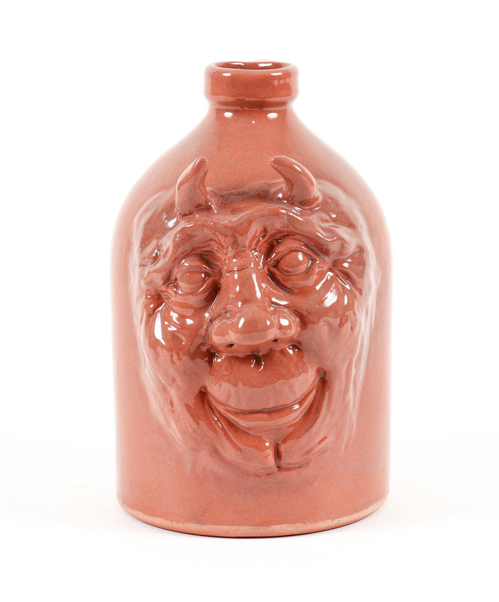 Sue Maddox 2007 Gentle Red Devil Face Jug (1 of 6)