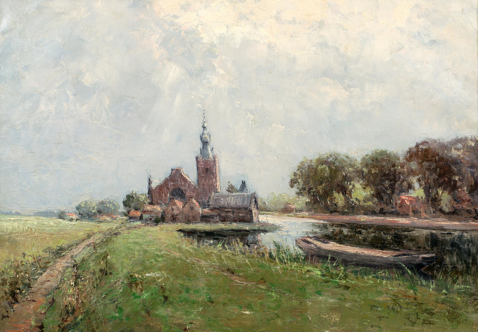 Russian or Eastern European School Impressionist Church (1 of 3)
