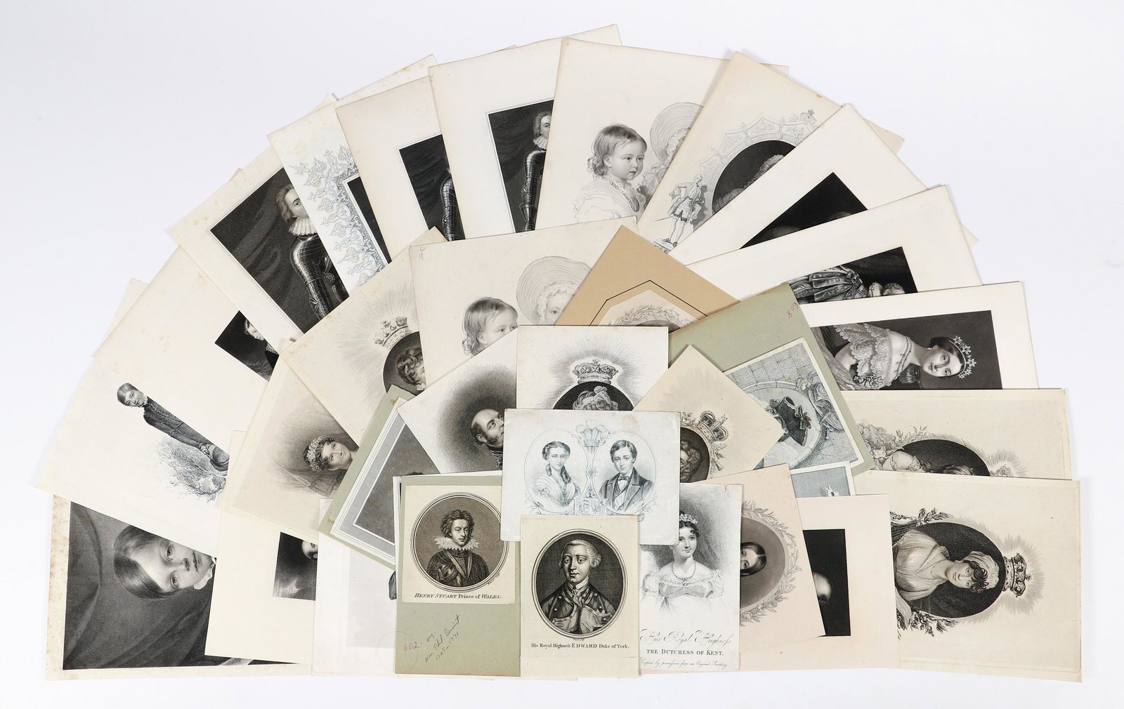 34 Royal Portraits Engravings 19th Century (1 of 10)