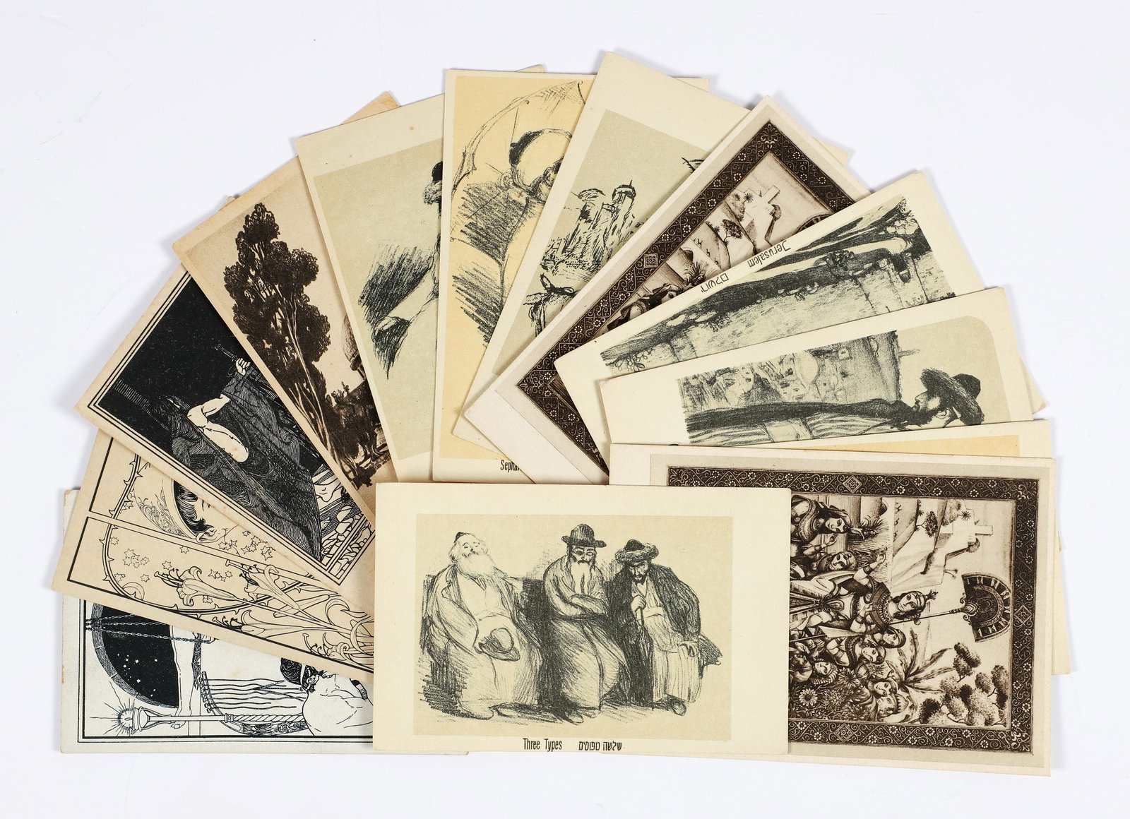 13 Judaica Postcards Szyk, Lilien and Pann (1 of 5)