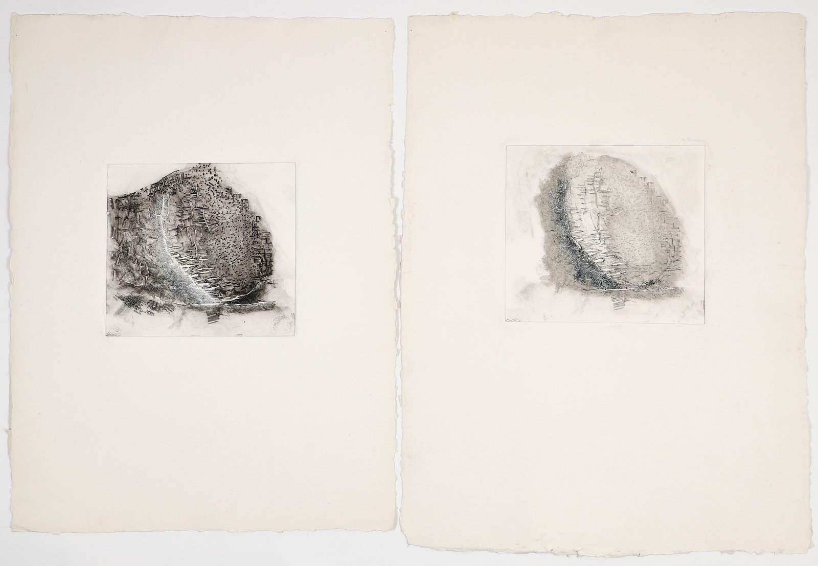 2 Robert Lobe monoprints on hand made paper (1 of 7)
