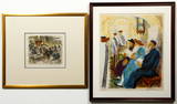 2 orig Ira Moskowitz signed prints