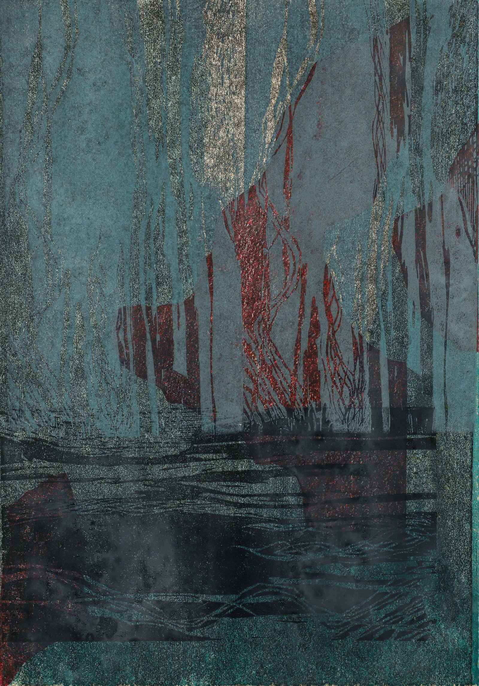 Helen Ubinger color serigraph Cypress Garden (1 of 5)