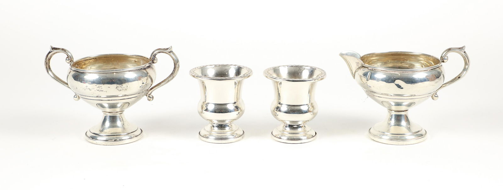 Lot of 4 Tea Service Sterling Silver (1 of 9)