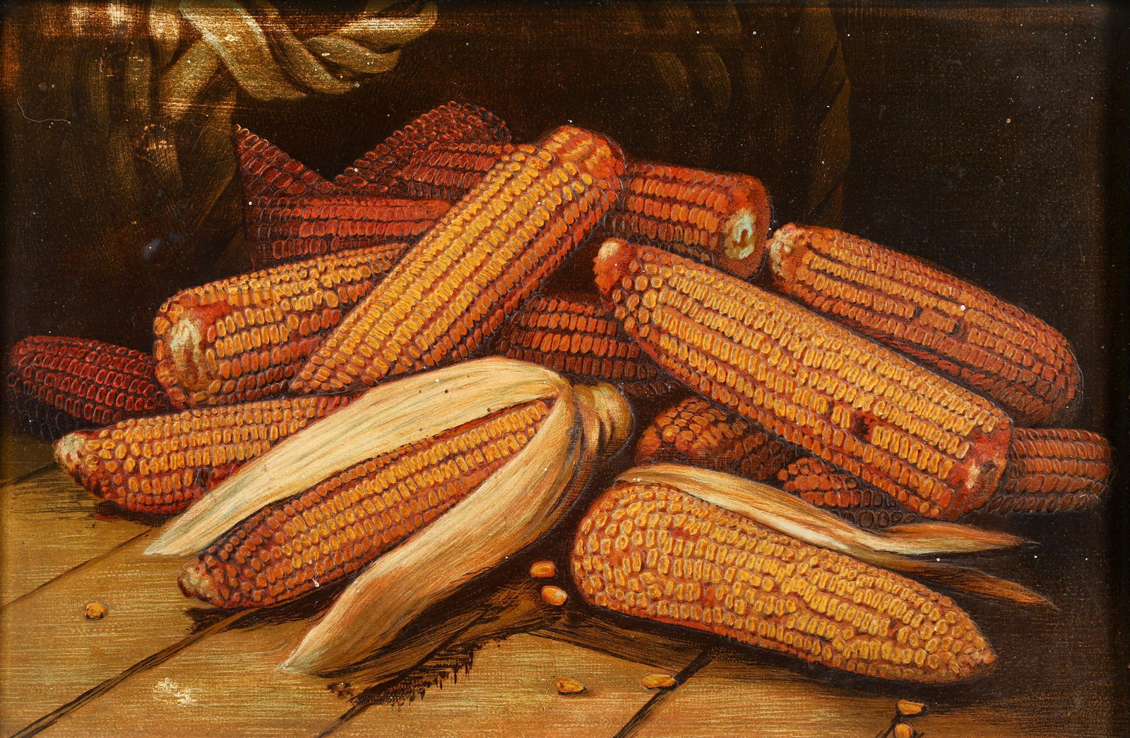 Alfred Montgomery Vintage Print Still Life with Corn (1 of 3)