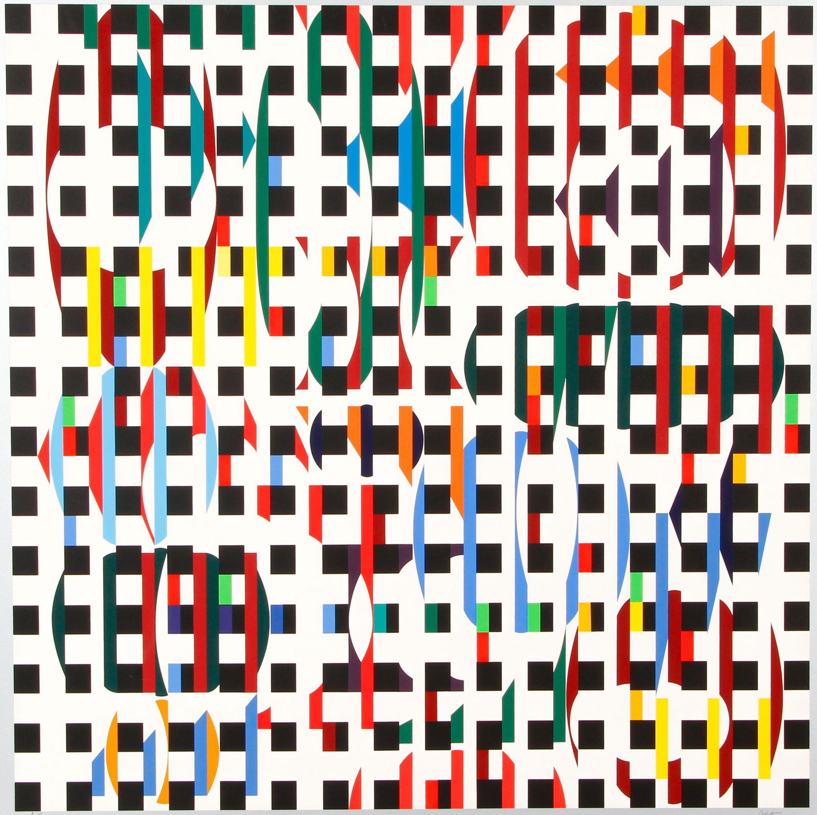 Yaacov Agam Structure Screenprint Op-Art Signed (1 of 5)