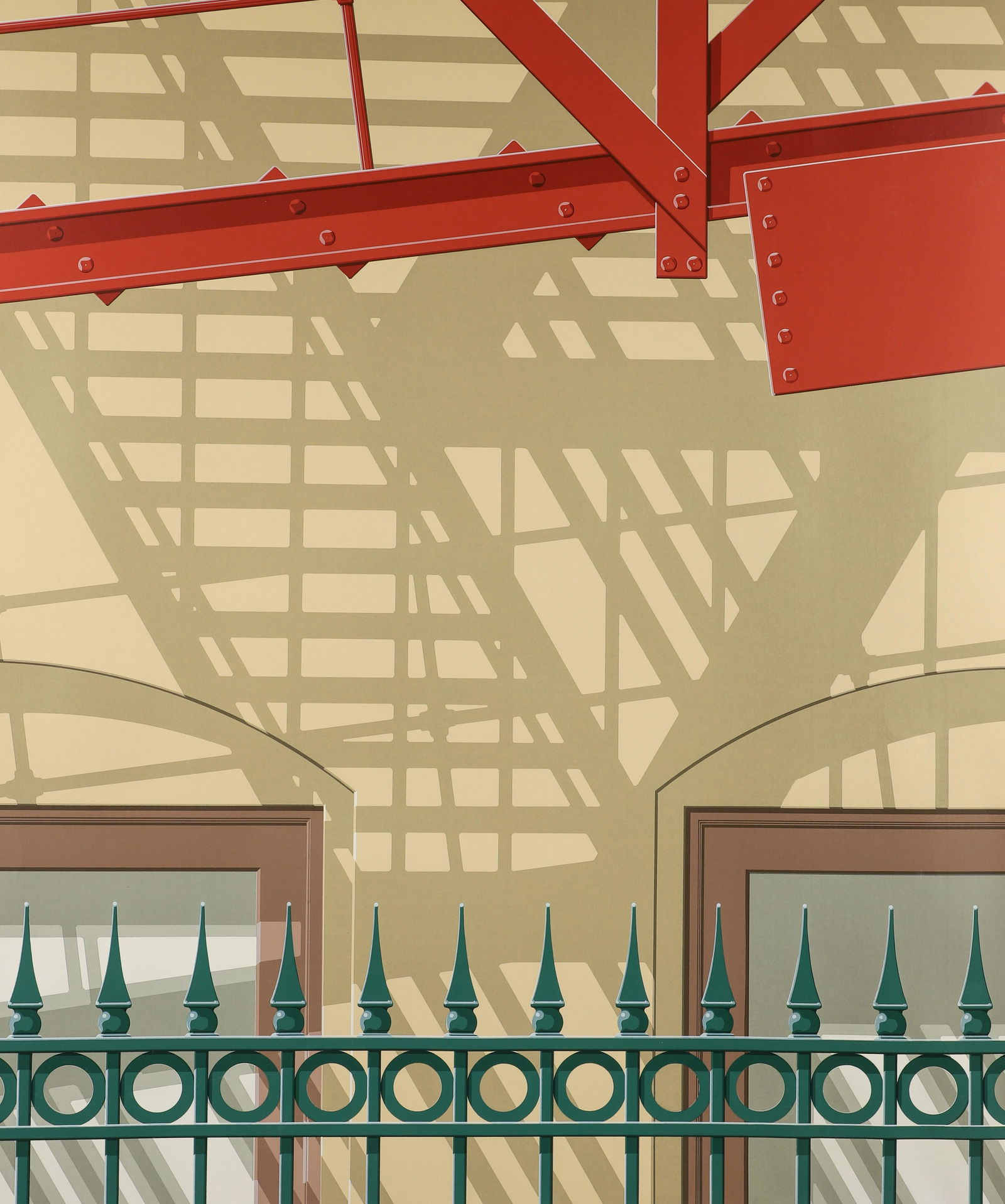 Hugh Kepets 1976 orig screenprint West 74th Street (1 of 4)