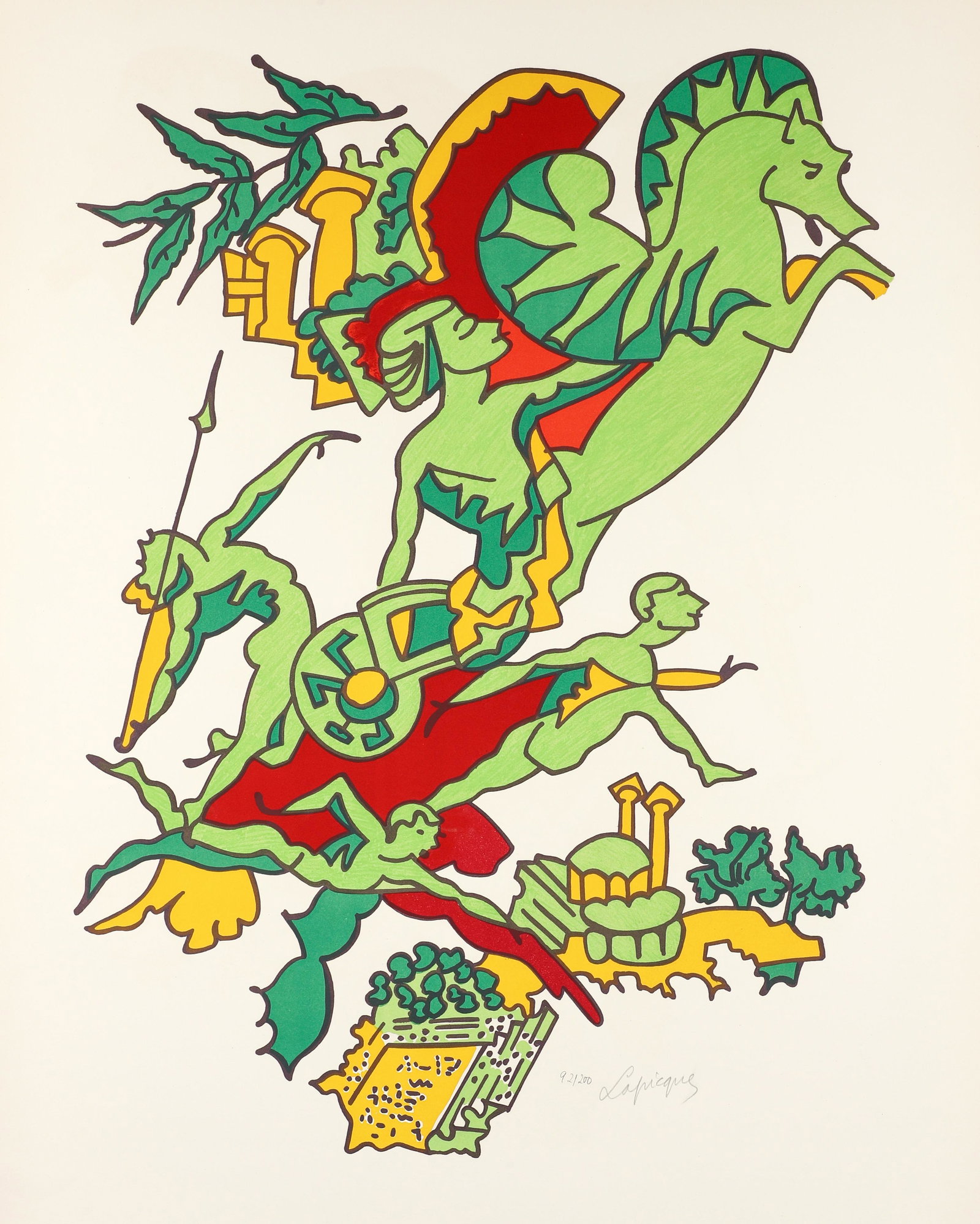 Charles Lapicque Signed 1972 Munich Olympics Poster (1 of 4)