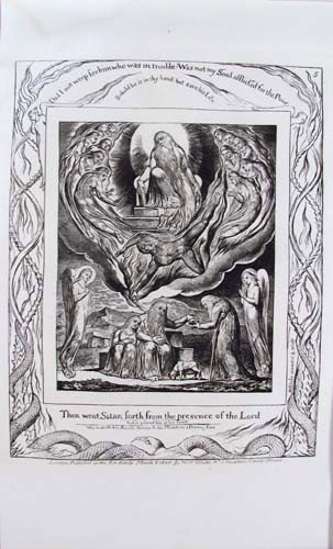 William Blake original engraving for the "Book of : Artist: Blake, William (1757-1827) Title: Book of Job Date: 1825 Medium: engraving Dimensions: 15x10.75 inches