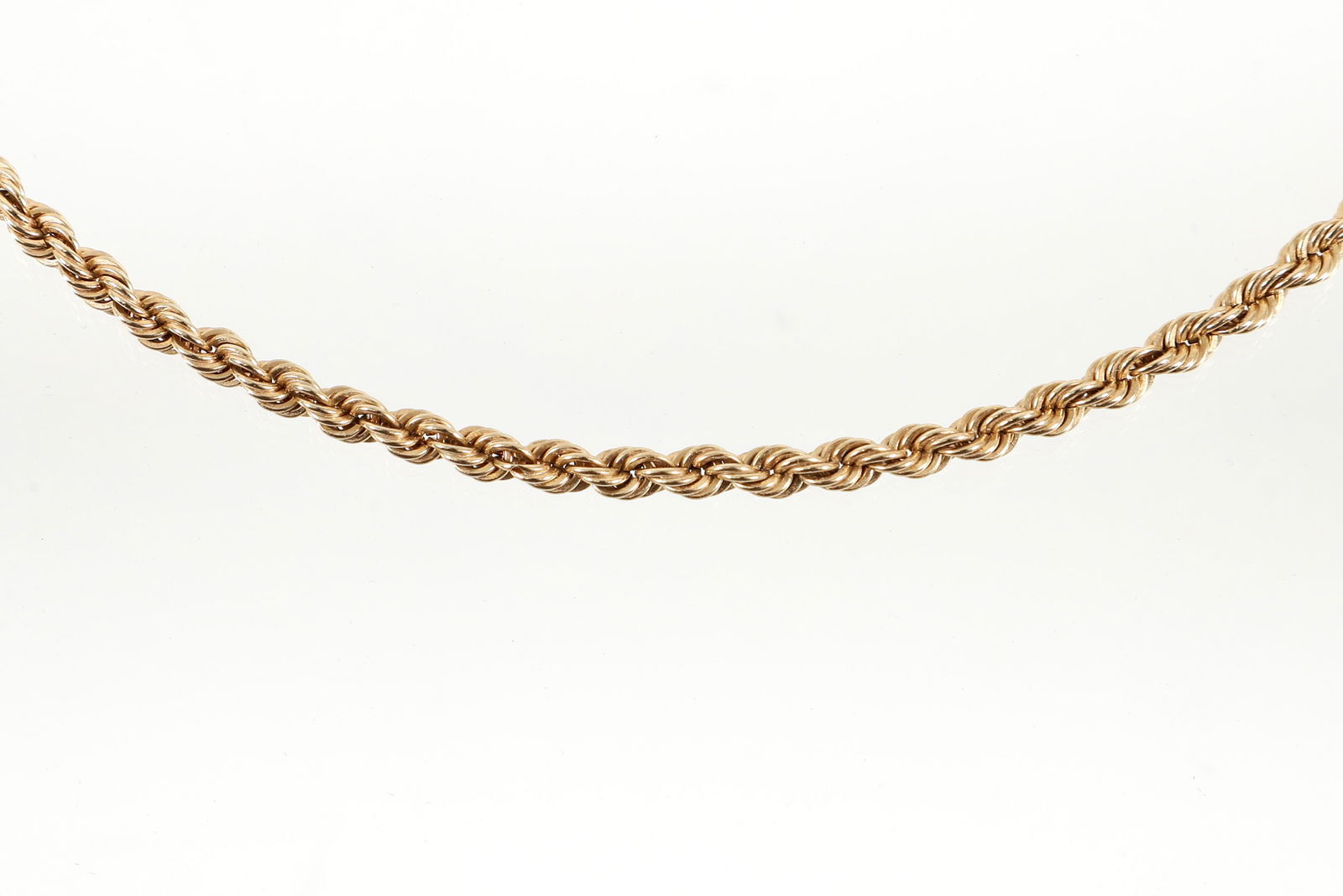 14K Gold Twisted Rope Chain Necklace (1 of 3)