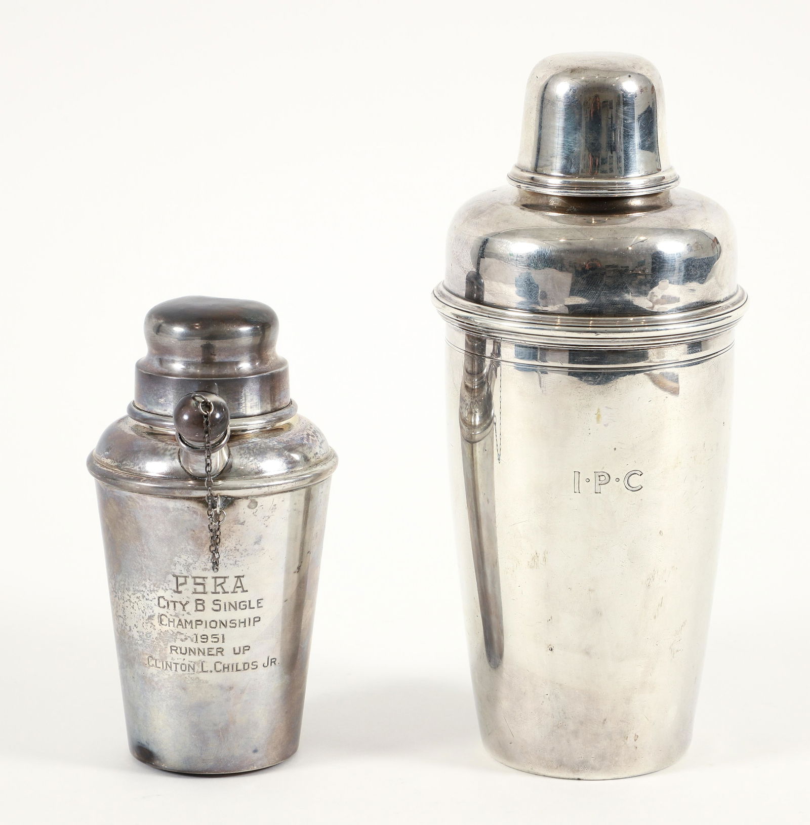 Two Sterling Silver Cocktail Shakers Tiffany and Grogan (1 of 7)