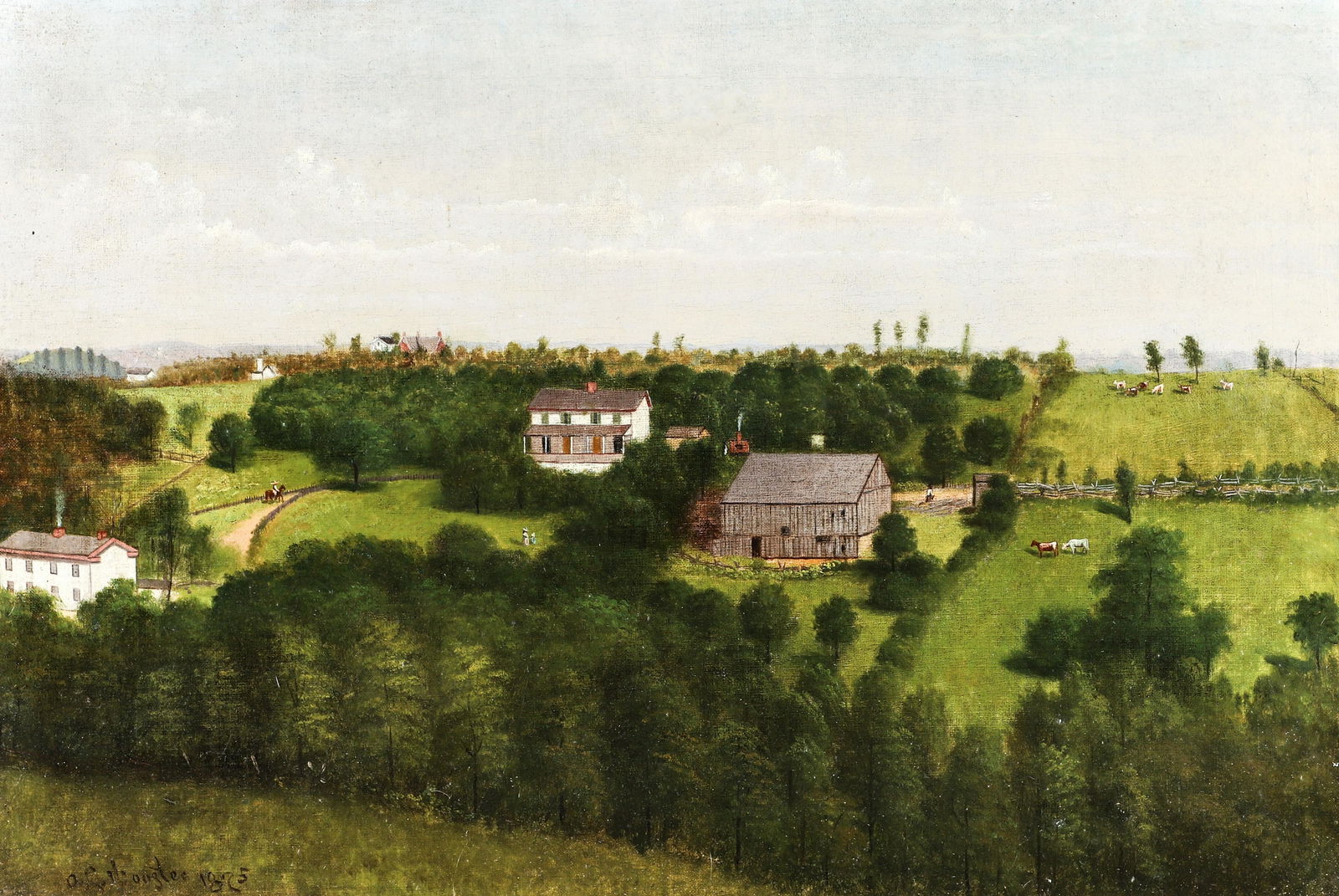 Early Austin Wooster Oil Washington County Farm 1875 (1 of 7)