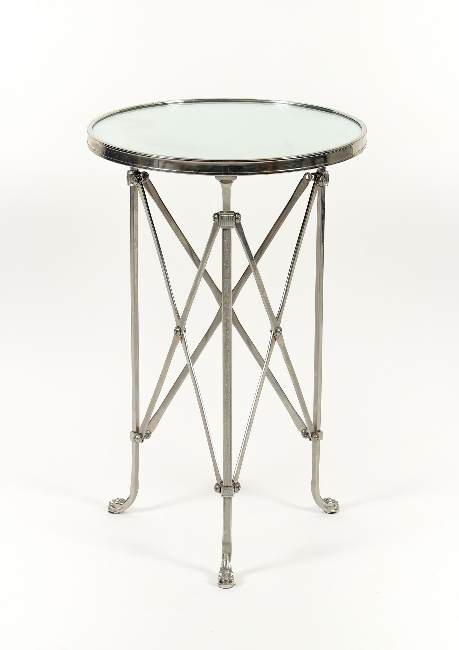 Directoire style Occasional Table with Mirrored Top (1 of 5)
