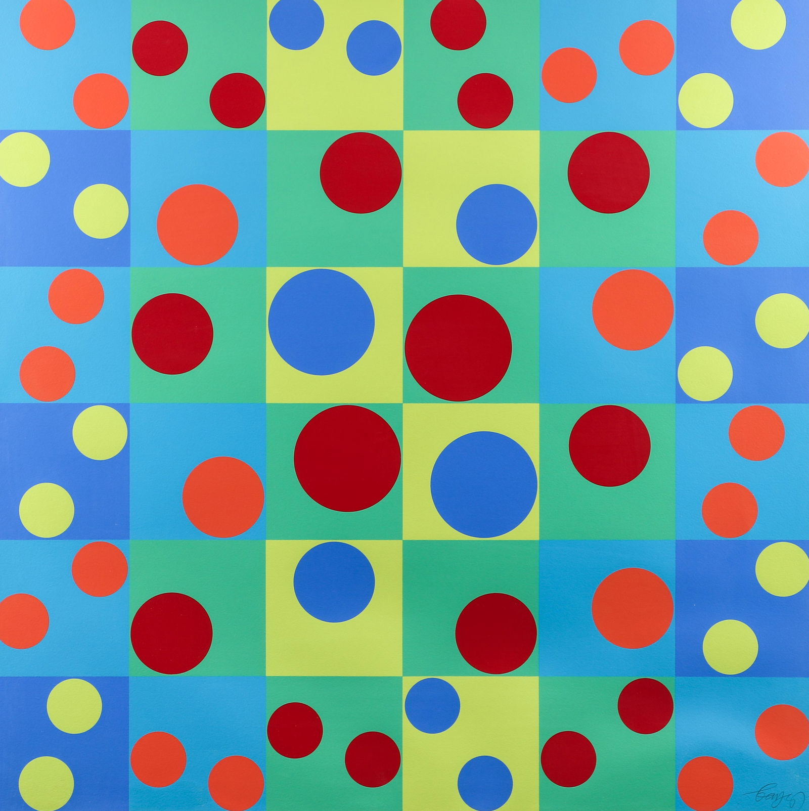 Herbert Bayer 1975 serigraph Birthday II (1 of 5)