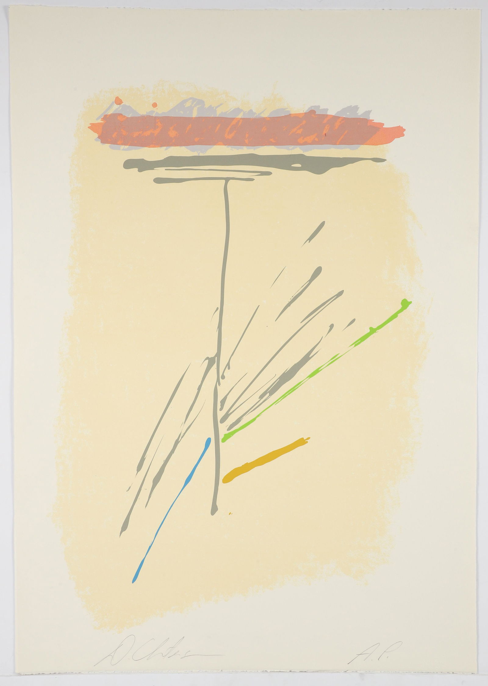 Dan Christensen 1980 orig serigraph CC-4 (1 of 4)