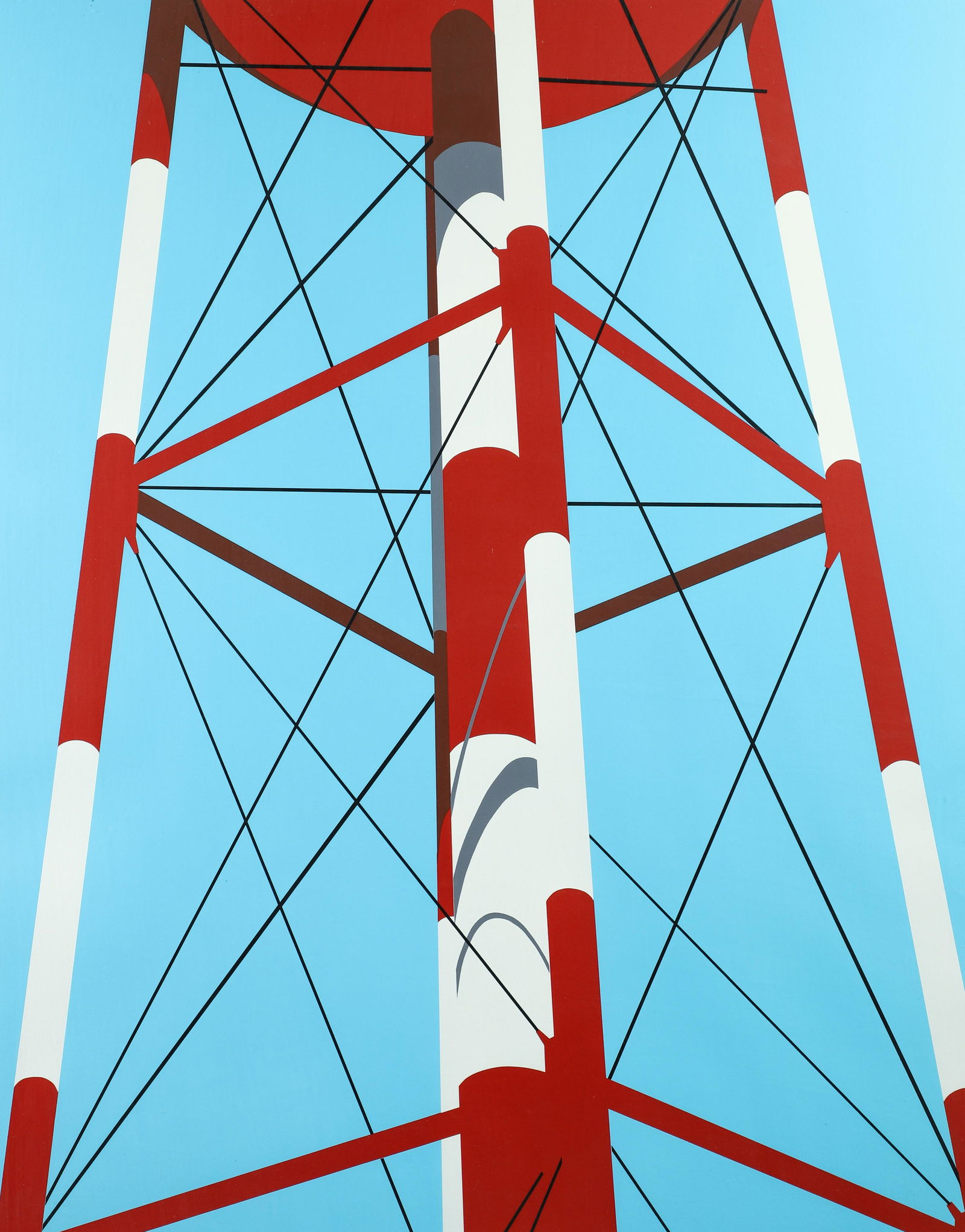 Allan D'Arcangelo 1973 orig serigraph Watertower III (1 of 5)