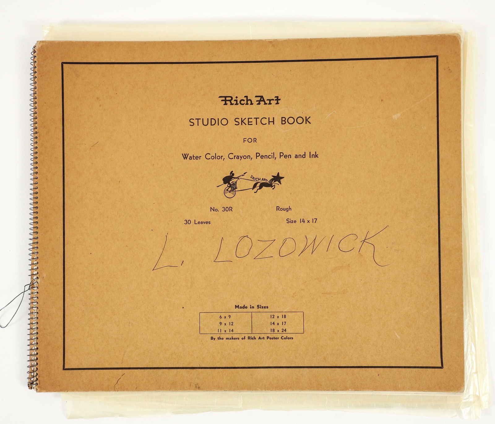 Louis Lozowick Rich Art Sketch Book with 13 drawings (1 of 6)