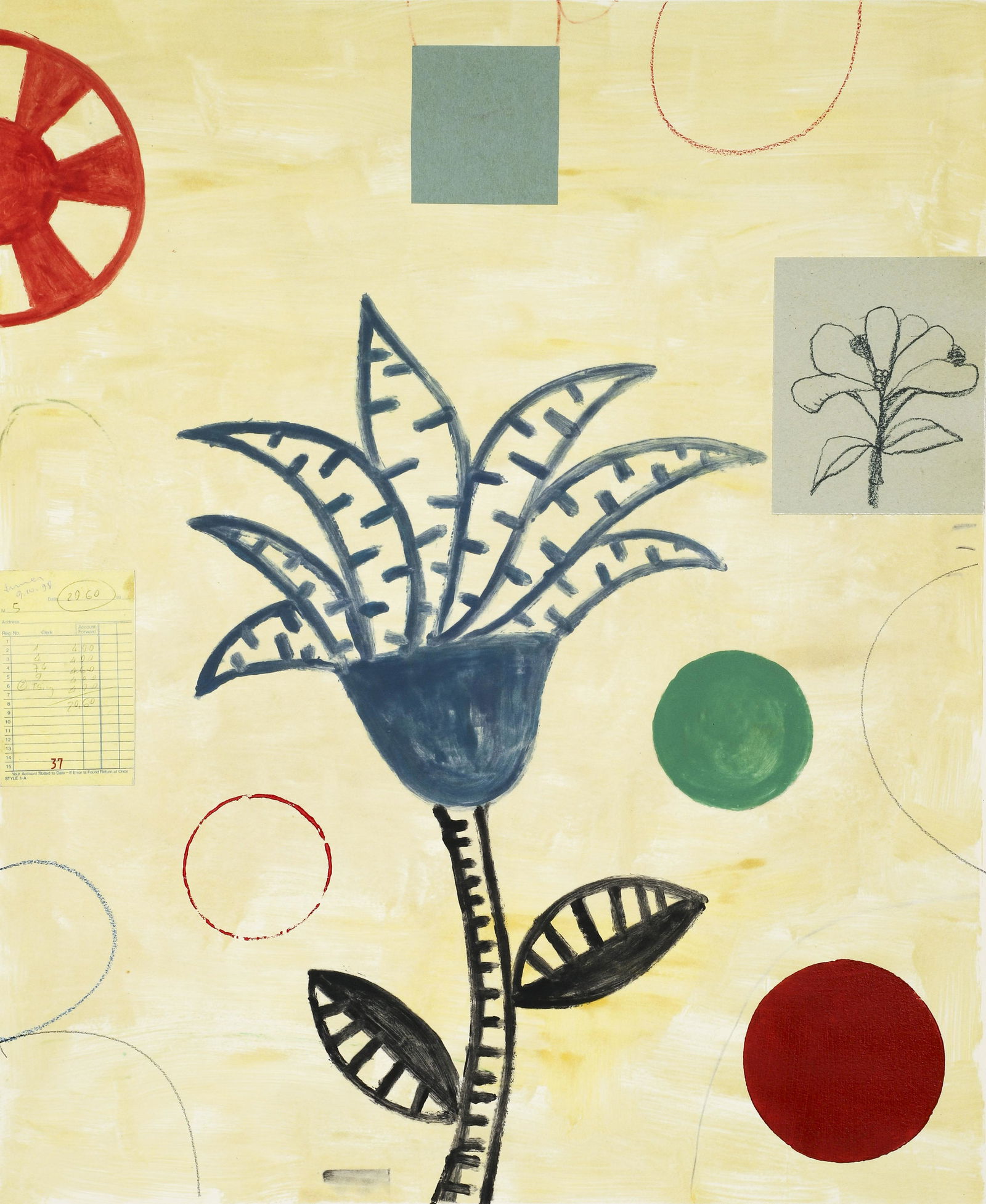 Dan Rizzie 1998 Untitled Painting and collage (1 of 4)