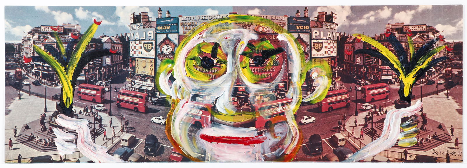 Dieter Roth Double Piccadilly Overpainted Photo 1977 (1 of 3)