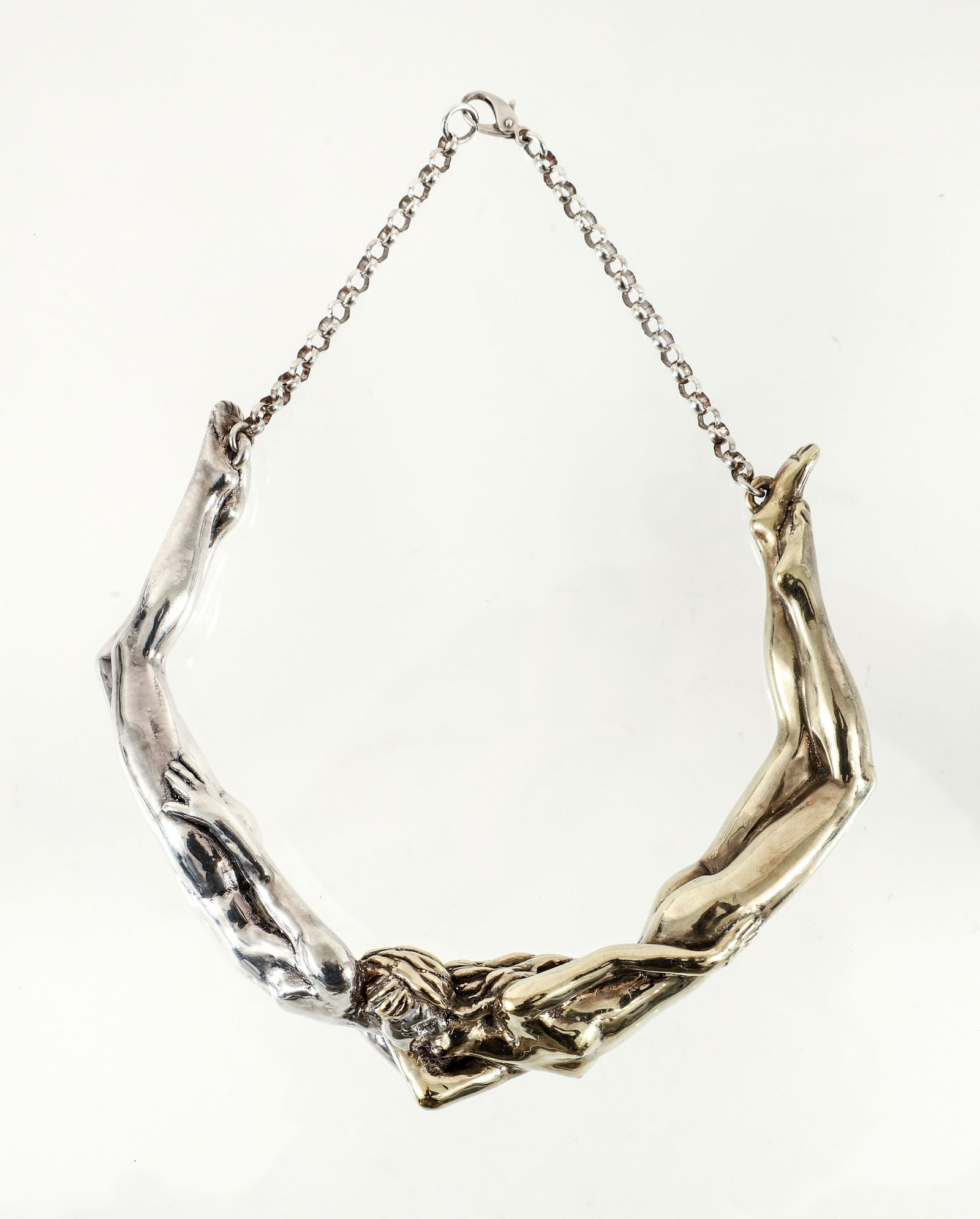Yaacov Heller Silver Vermeil Lovers Necklace (1 of 3)