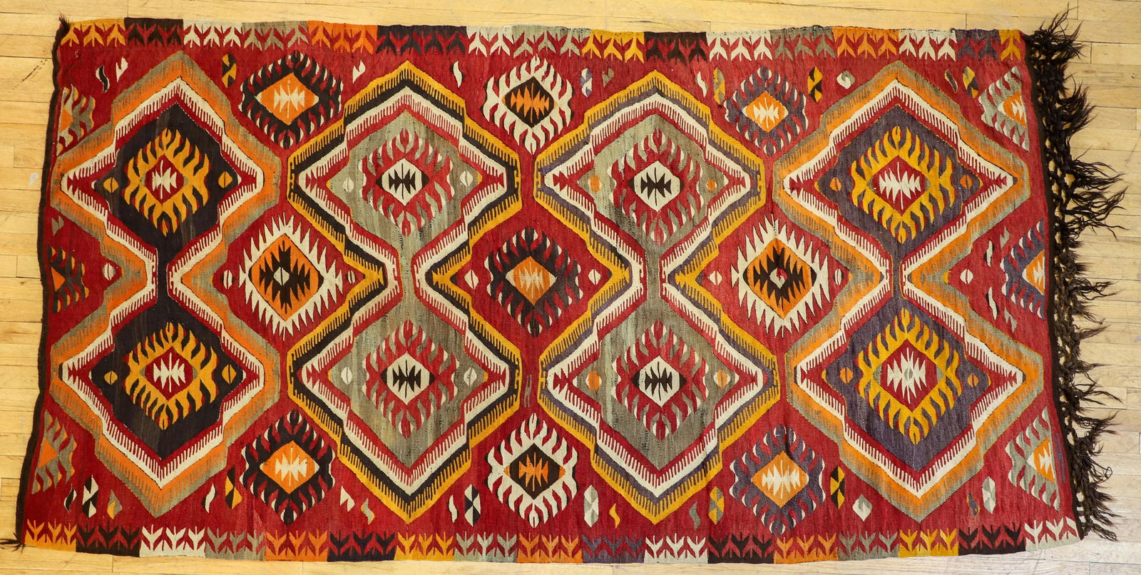 20th Century Turkish Mut Kilim Wool Rug (1 of 3)