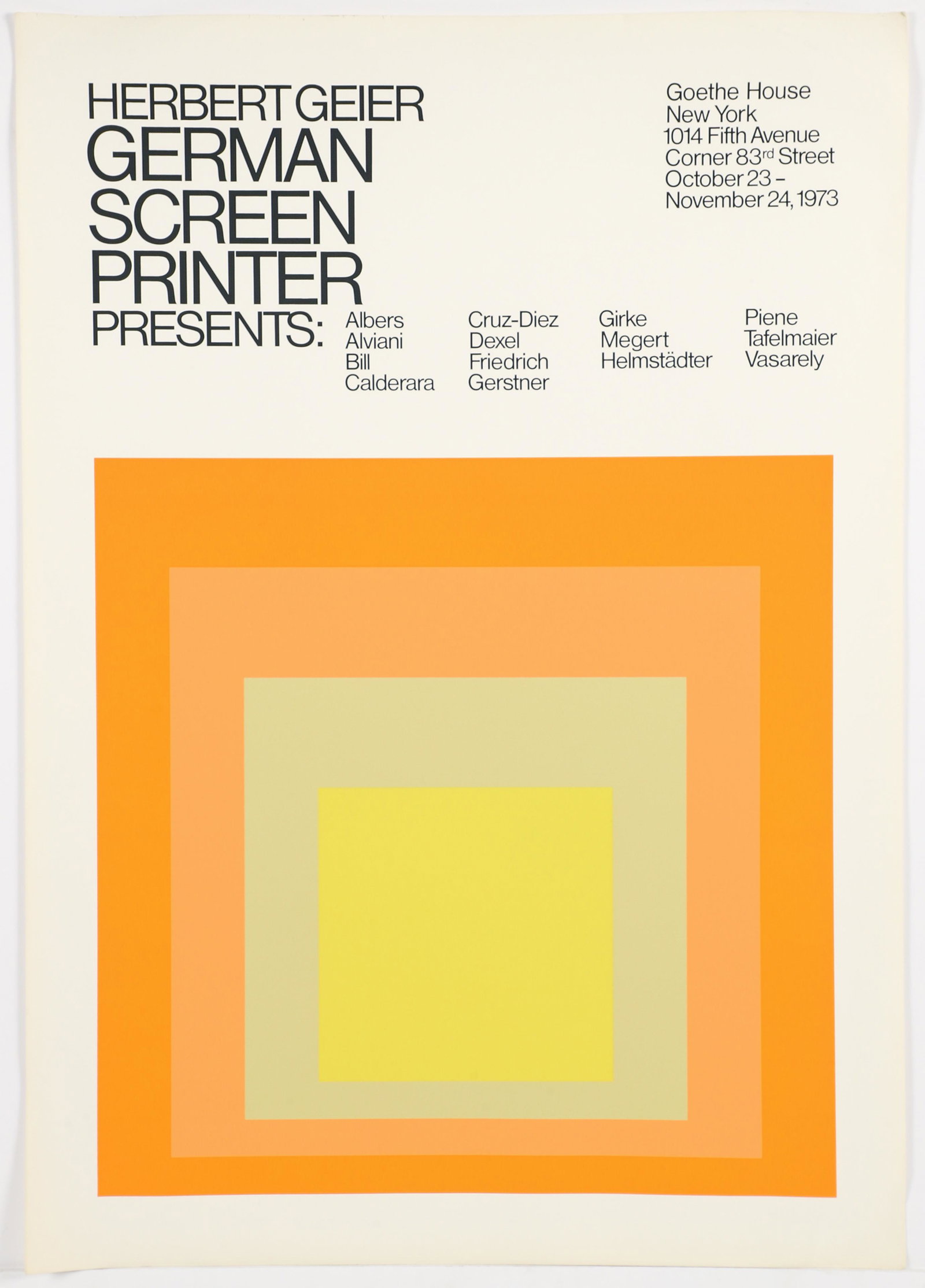 Josef Albers Large Homage to the Square Screenprint Poster (1 of 4)
