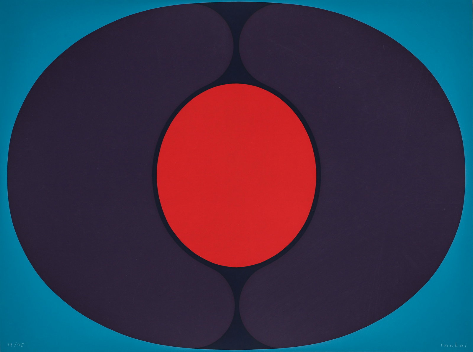 Kyohei Inukai Red Egg Silkscreen Signed 1970 (1 of 5)