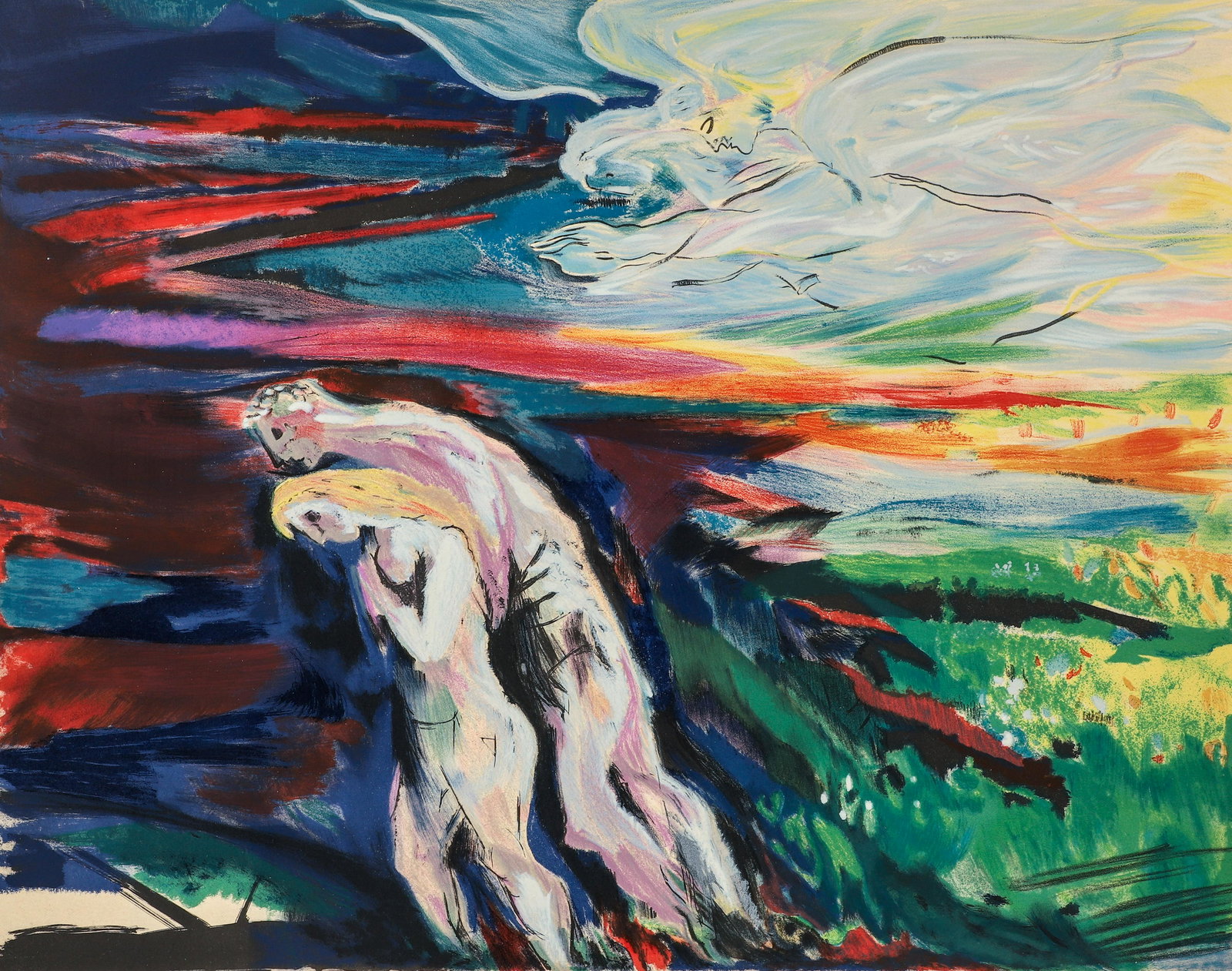 Abraham Rattner Paradise Lost Signed Lithograph (1 of 5)