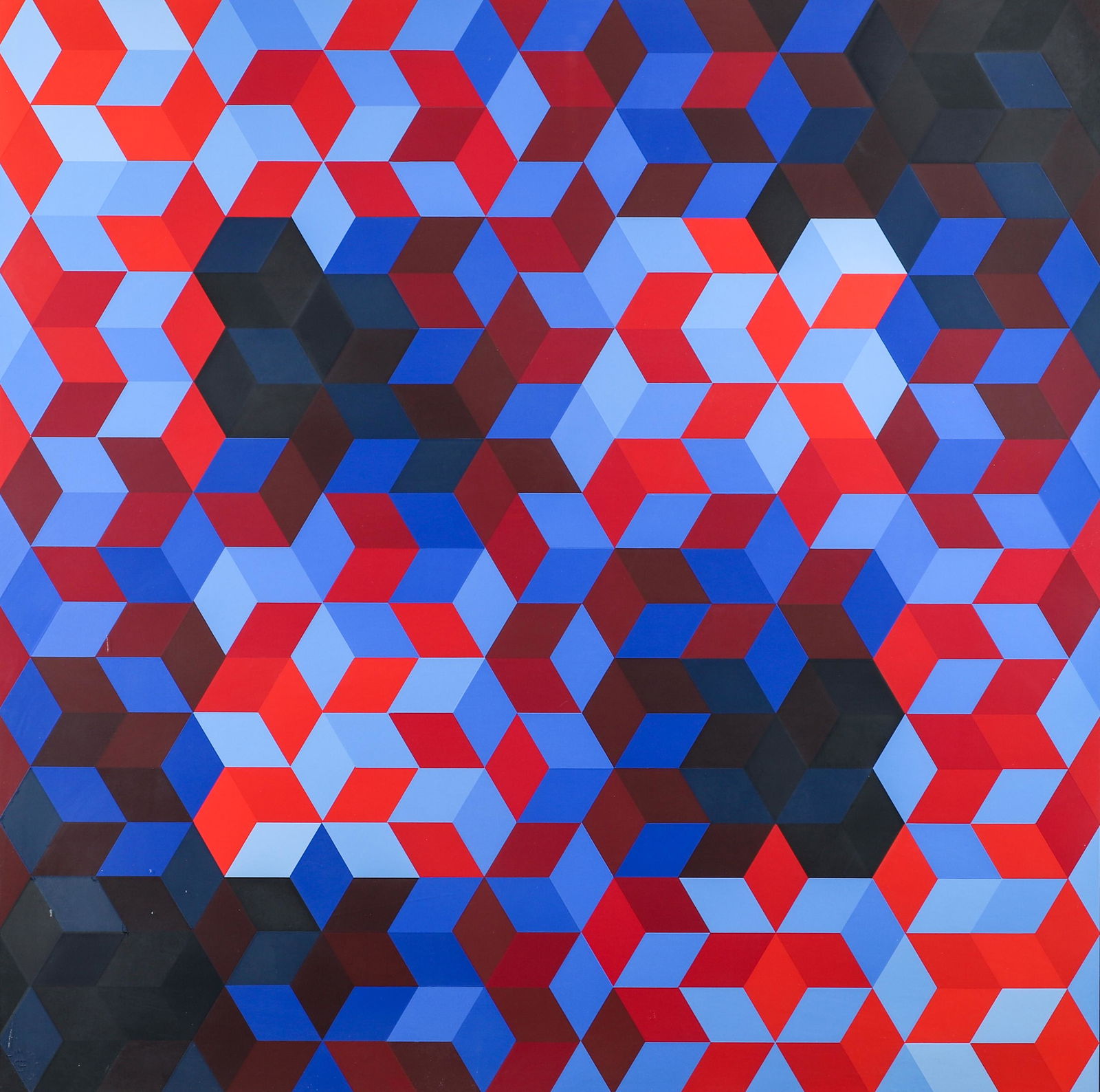 Victor Vasarely Homage to Hexagon Signed Screenprint (1 of 5)