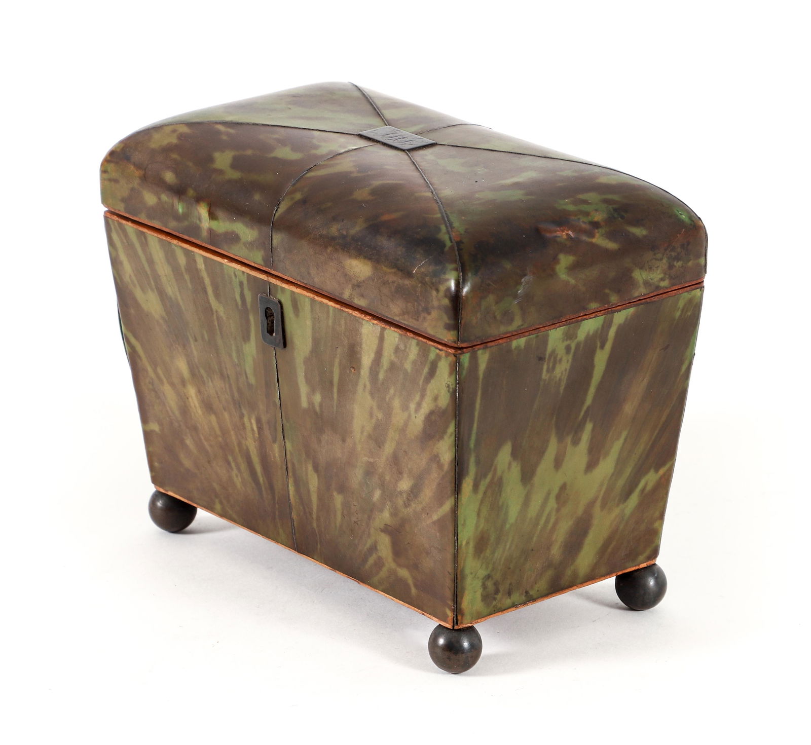 George III Tortoiseshell Tea Caddy (1 of 6)