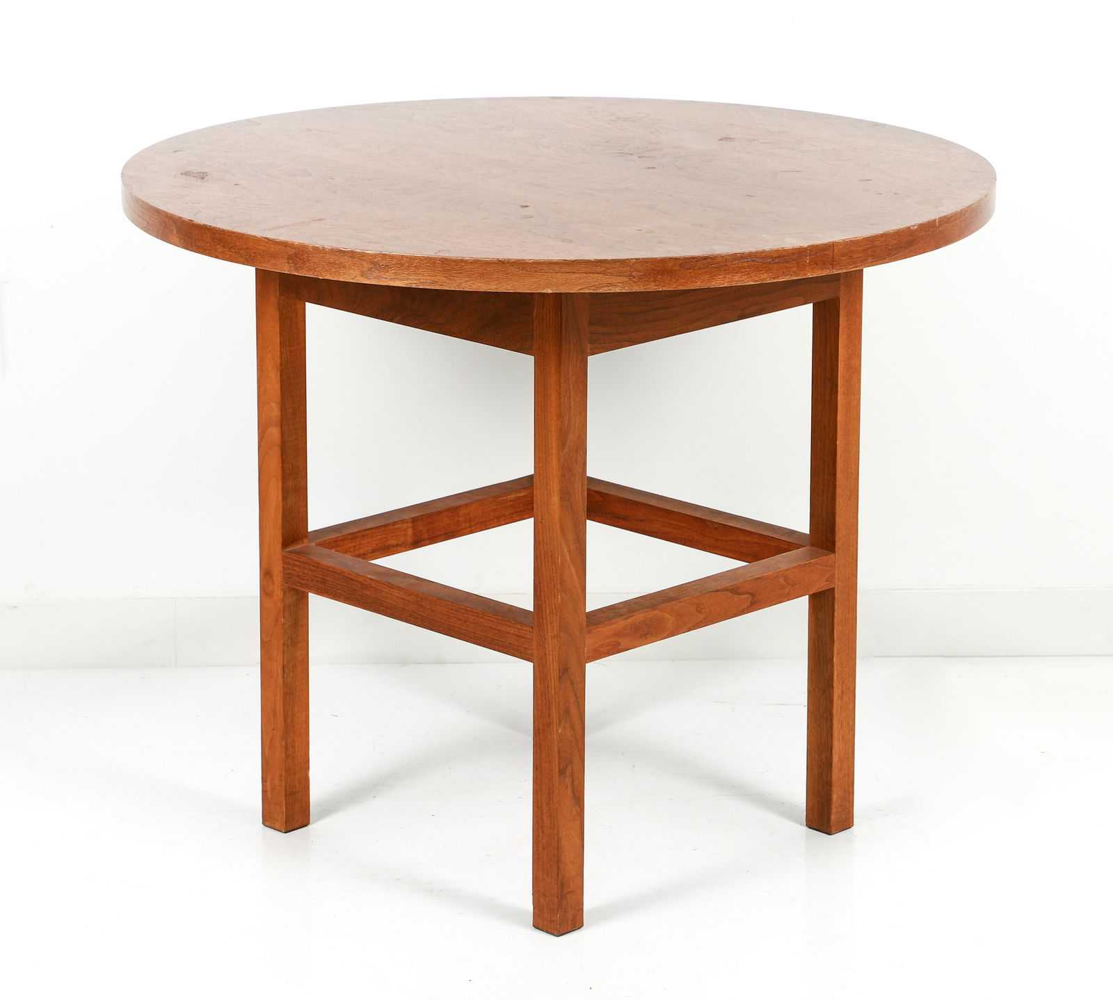 Mid to late 20th century American Round Walnut Table (1 of 6)